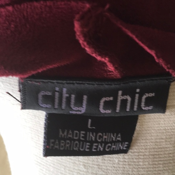 ✨❤️🌹 CITY CHIC Sheer Sleeve Velvet Blazer🌹❤️✨ - Picture 4 of 4